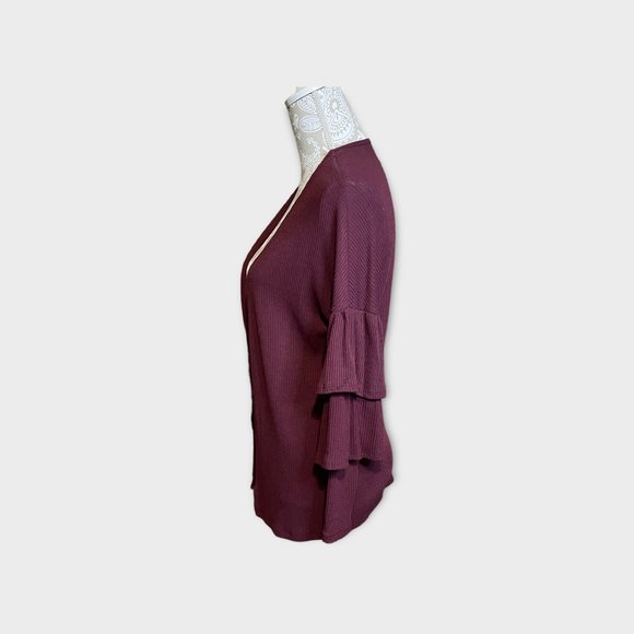Women’s plum cardigan by Everly in size small. - Picture 4 of 5